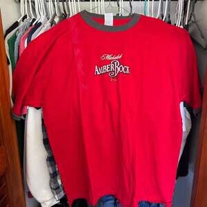 Vintage Michelob Amber Bock Ringer T-Shirt XL